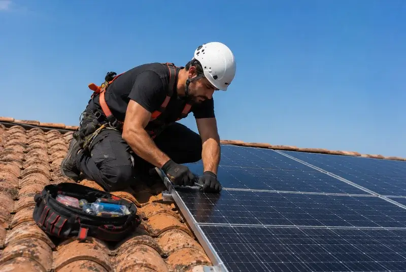 Maintenance et monitoring de panneaux solaires à Labastide-Monréjeau